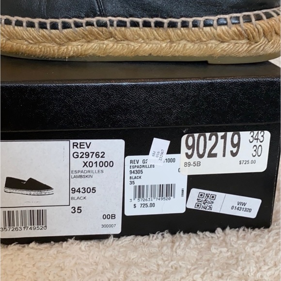 Chanel Espadrilles Black Lambskin Size 35 - Picture 6 of 7